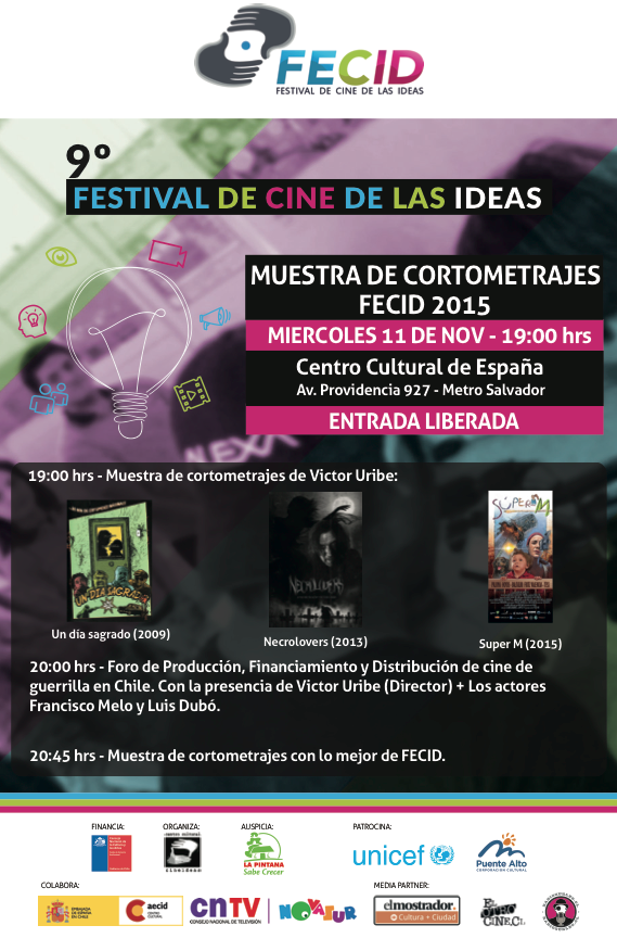 FECID_Cine's tweet photo. HOY Muestra de Cortos lo Mejor de #FECID + Foro de Cine Guerrilla + Cortos Vitoco Uribe en CC de España @todo_cine https://t.co/k1XYuLzWPO