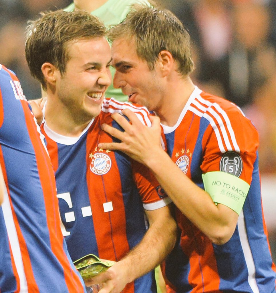 MarioGoetze's tweet photo. Allllllles Gute Captain! @philipplahm - Lass es Dir gut gehen! 🎉🍀🎉 https://t.co/XQSs5Bodmi