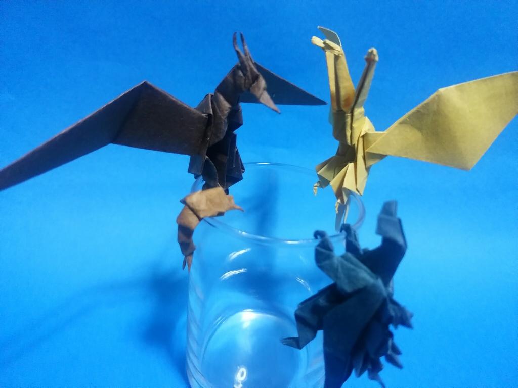 須田葦也さんの折り紙の日 コップのフチ怪獣 シリーズとかいろいろ Togetter