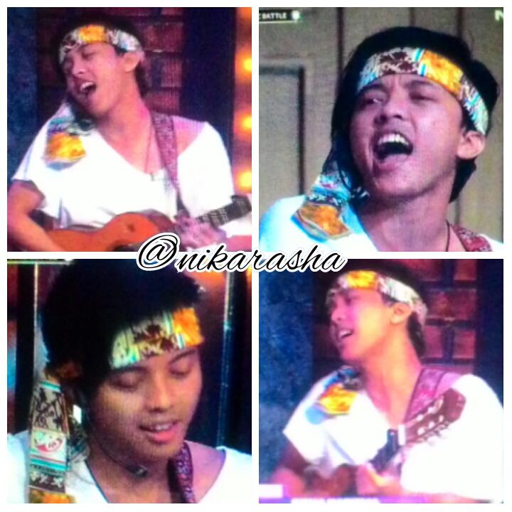 nikarasha's tweet image. Menghayati bgt dia kl nyanyi #NETCLBI_Bisma