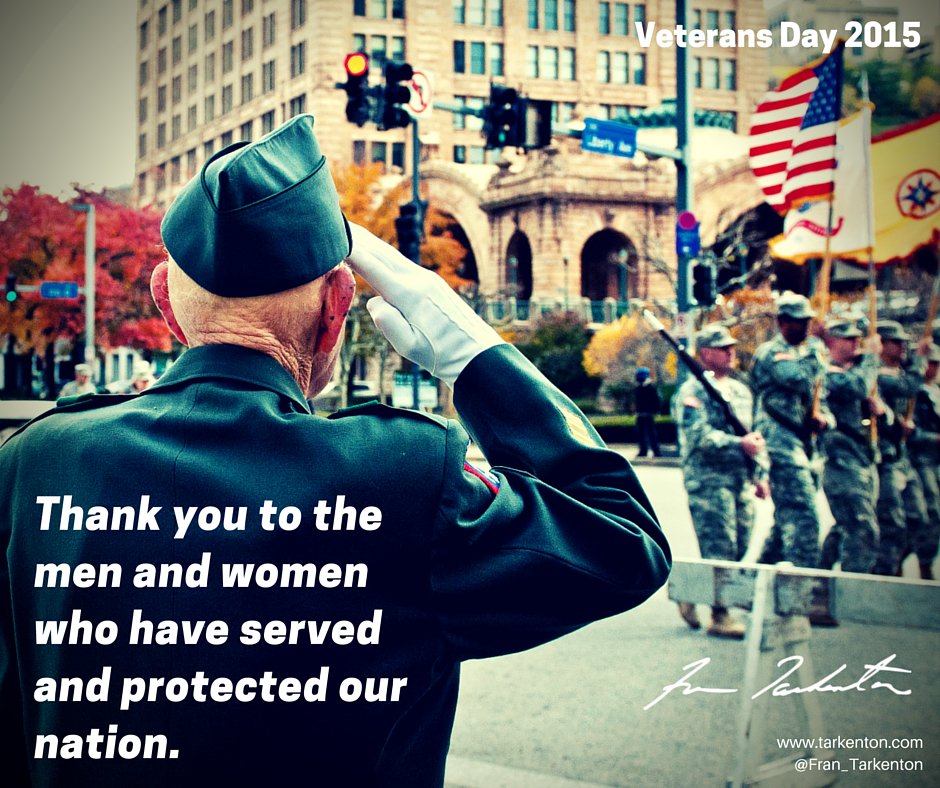 Fran_Tarkenton's tweet photo. Thank you to the men and women who have served and protected our nation. #VeteransDay #ThankYou https://t.co/7pFcZV2gU8