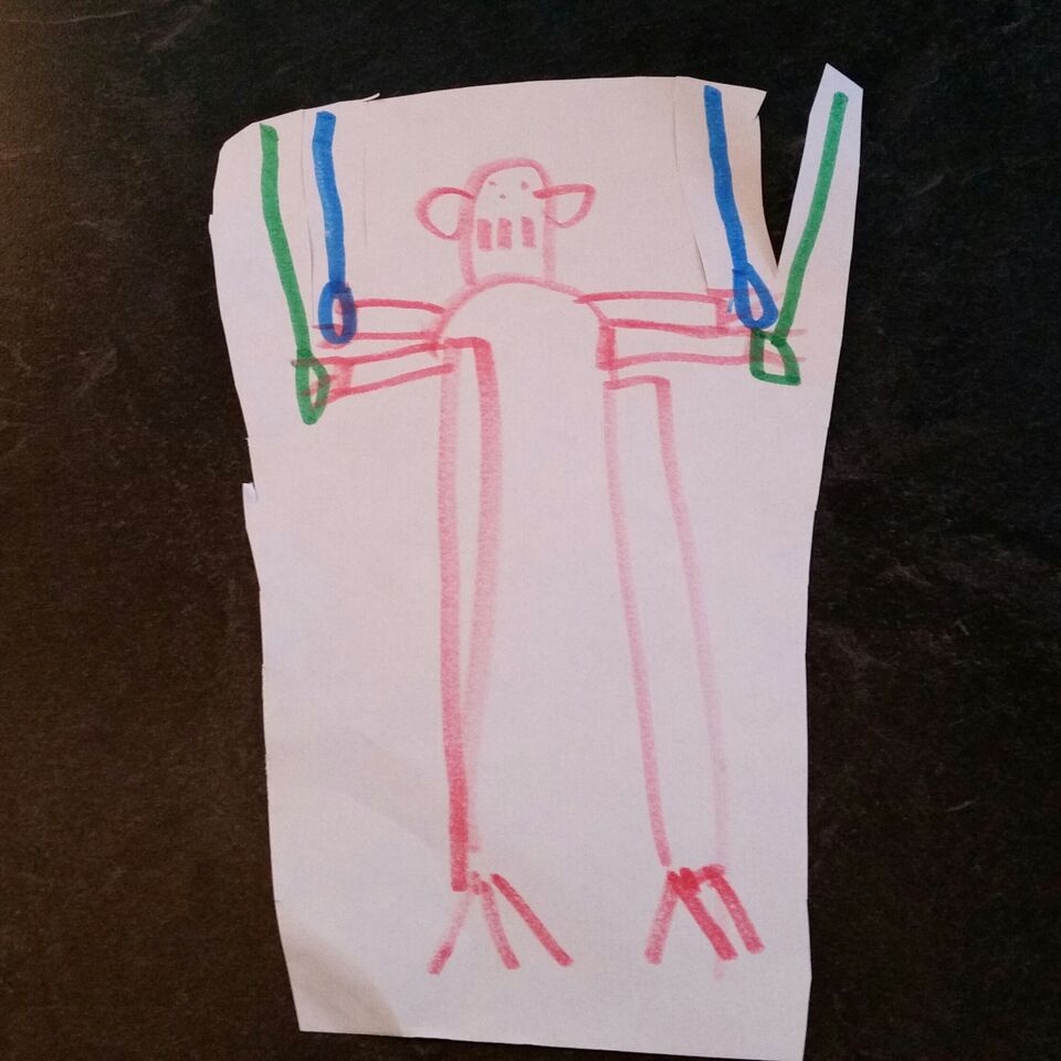 JCollinsMA's tweet image. My 5yo's interpretation of #GeneralGrievous! Love the facial expression! #starwarskid #starwarsgeek #StarWars