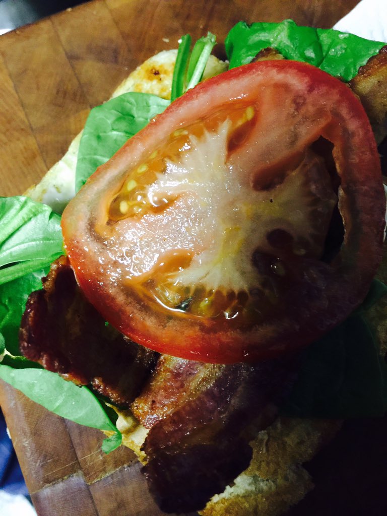 breakfast39180's tweet photo. Q. What's That? 
A. Why that's a glamour shot of a BLT my friend 😆 #blt https://t.co/qAA9632SW3