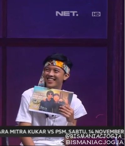 BISMANIACJOGJA_'s tweet image. cie yang dapet surat cinta dari @popsovia, untung bukan surat tagiham utang. #NETCLBI_Bisma