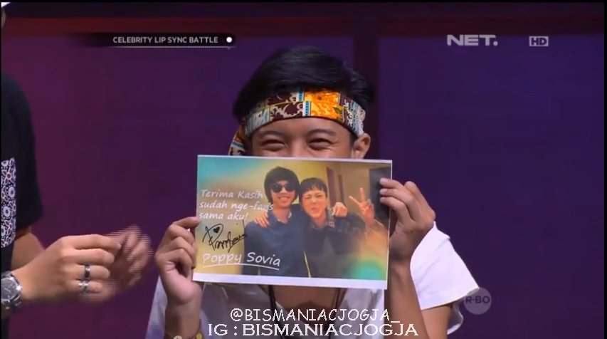 BISMANIACJOGJA_'s tweet image. cie yang dapet surat cinta dari @popsovia, untung bukan surat tagiham utang. #NETCLBI_Bisma