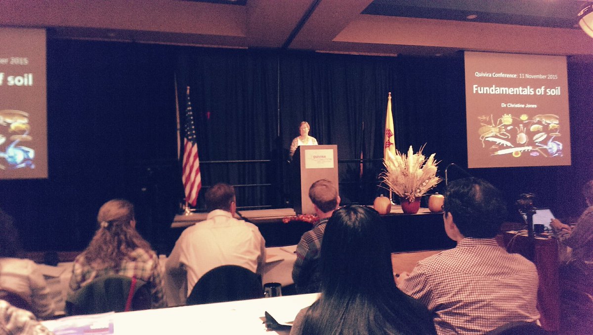 Celebrating soil health and biodiversity with #ChristineJones at #QuiviraConf