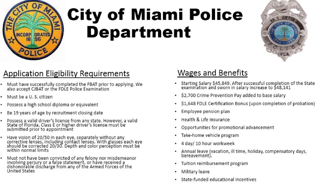 Miami Police Hiring tweet media