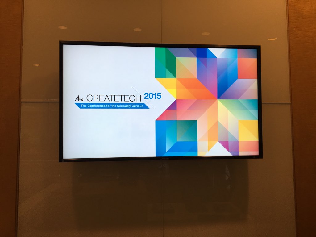 HeatherAton's tweet image. Great day to be at #CreateTech 2015 in NYC. Be #curious