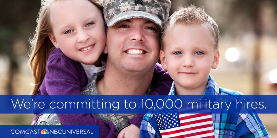 Thank you to all who have served our country. We're proud to support military &amp; veterans. cmcsa.jobs/10KMil