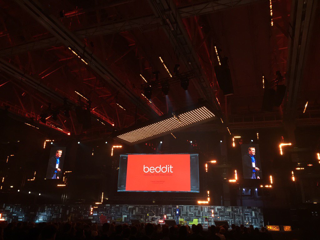 The most promising nordic tech startup. <a href="/beddit/">Beddi Taylor</a> <a href="/SlushHQ/">Slush</a> #slush15 <a href="/lleppako/">Lasse Leppäkorpi</a>