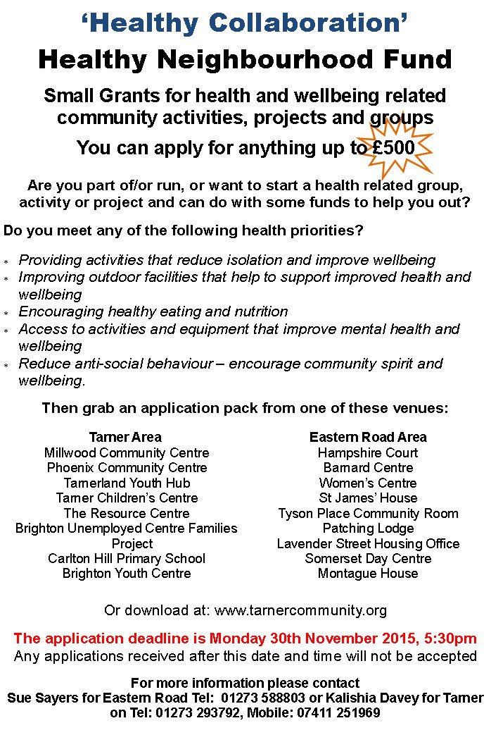 TarnerPartners's tweet photo. Tarner &amp; Eastern Road Healthy Collaboration Fund! https://t.co/KWcKf7GV0u https://t.co/PbcjFvq9zF