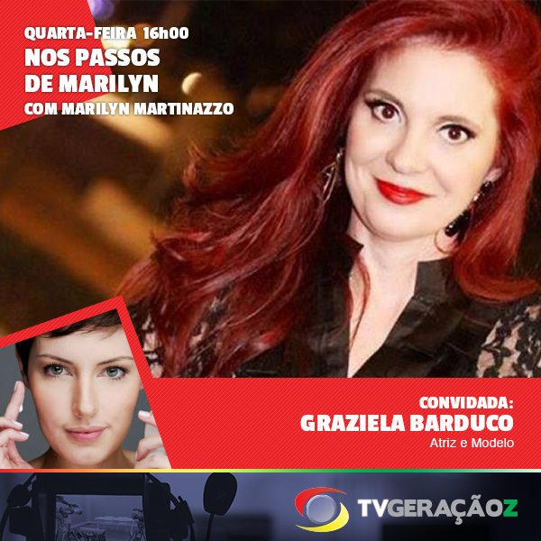 No programa 'Nos Passos de Marilyn' de hoje, Marilyn Martinazzo recebe a atriz e modelo Graziela Barduco.

#TVGZ