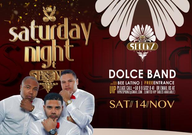 SATURDAY NIGHTS @ SPOONZ DOLCE &amp; DJ BEE LATINO!!!