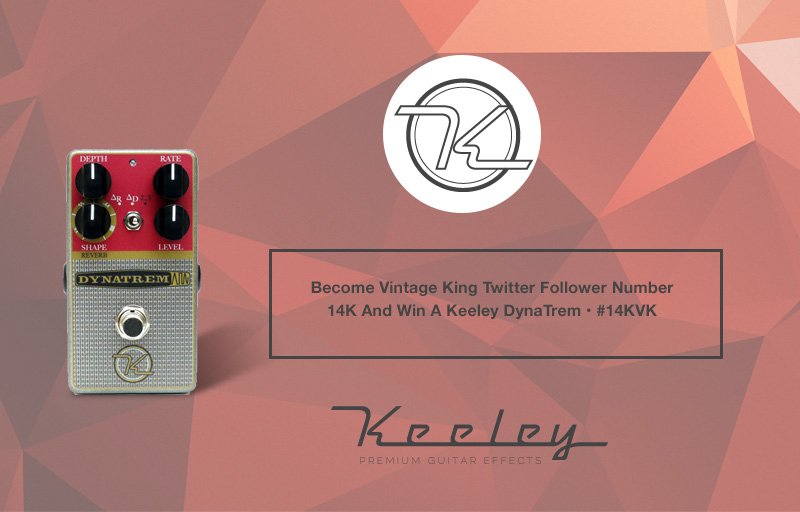 vintageking's tweet image. We're about to hit 14K on Twitter! RT this image, tag #14KVK and you could win a @robertkeeley Dynatrem once we do!