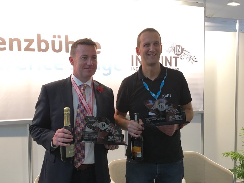 italiapub's tweet photo. And the Great Innovations Award winners are Kuei (1st) and Ricoh (2nd). Congrats! #InPrint2015 https://t.co/xrZAoKASTR