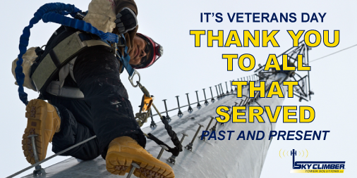 SKYCLIMBERTOWER's tweet photo. The @SKYCLIMBERTOWER team sends a #VeteransDaySalute to all that have served. #freedom #sacrifice #veteran https://t.co/YRdJqnmP3R
