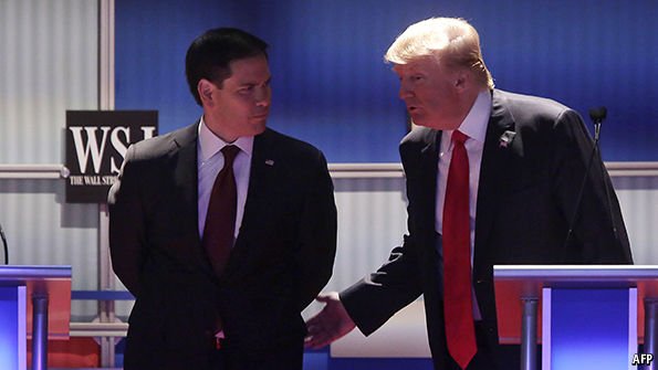 TheEconomist's tweet photo. The fourth Republican presidential debate: everything you need to know https://t.co/yd0lpNpAfe https://t.co/aqS9V8WmYx