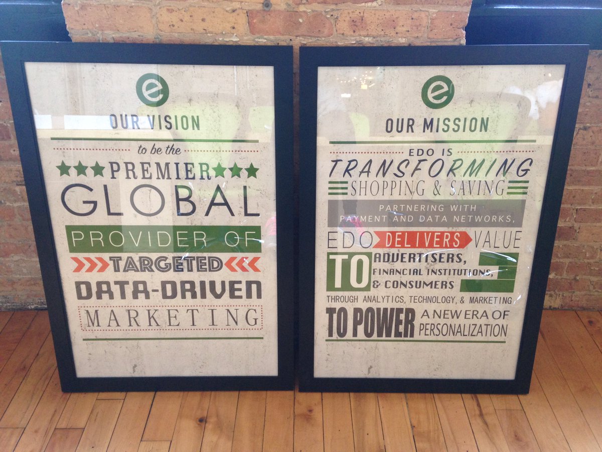 edointeractive's tweet image. Unveiled our new #Mission &amp;amp; #Vision statements this AM &amp;amp; they look AMAZE! Just gotta find a spot for these bad boys: