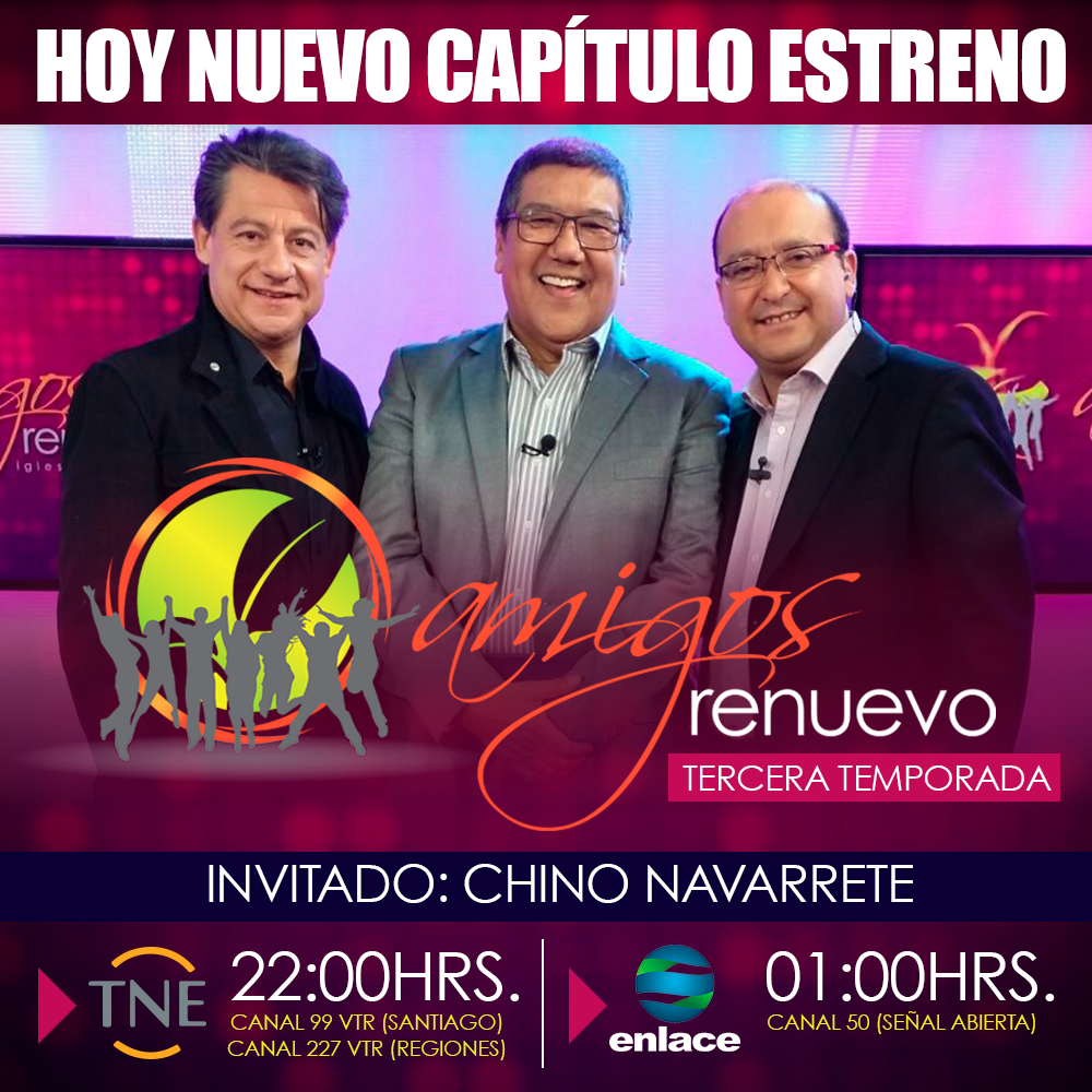 amigosrenuevo's tweet photo. Acompáñanos esta noche en #AmigosRenuevo junto al gran humorista #JorgeChinoNavarrete por #TNEtv y #Canal50 https://t.co/2KQTmeKchH