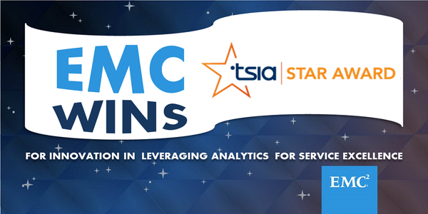 mfabiyi's tweet photo. #EMC is proud to receive our 25th &amp; 26th #TSIA Star Awards for Service Excellence! #EMCer https://t.co/dB7jnmVMLO https://t.co/cEnDpP7DUt