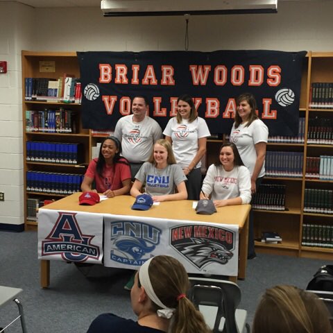 Congratulations Jasmine, Riley, and Lauren! #NILSigningDay #bwoodsvolleyball