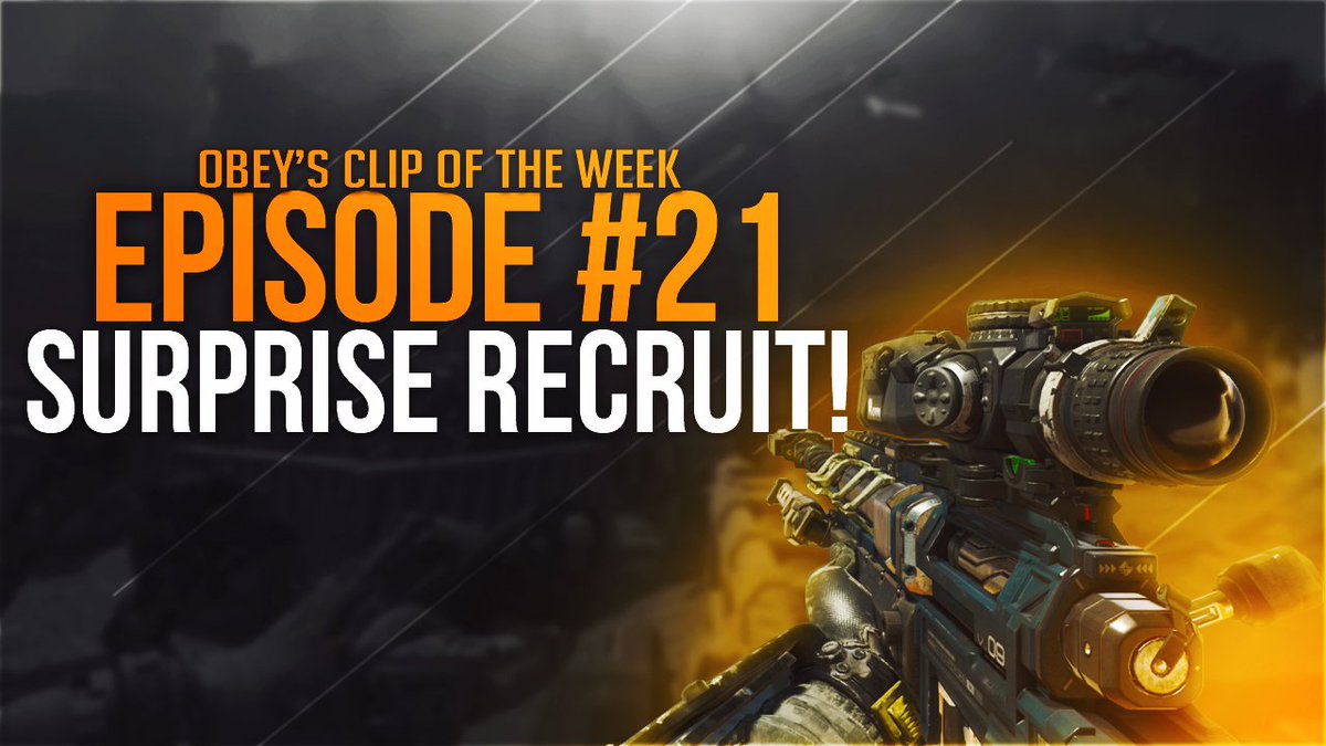ObeyAlliance's tweet photo. 100 RETWEETS and we announce our first Black Ops 3 recruit in our newest video! RT/LIKE! https://t.co/VUBlHkfWUP