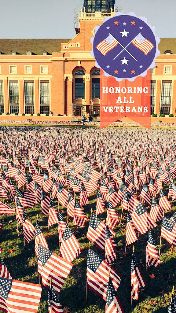 We want to say thank you to all the students, faculty and family that showed up today to the Veterans Day ceremony.