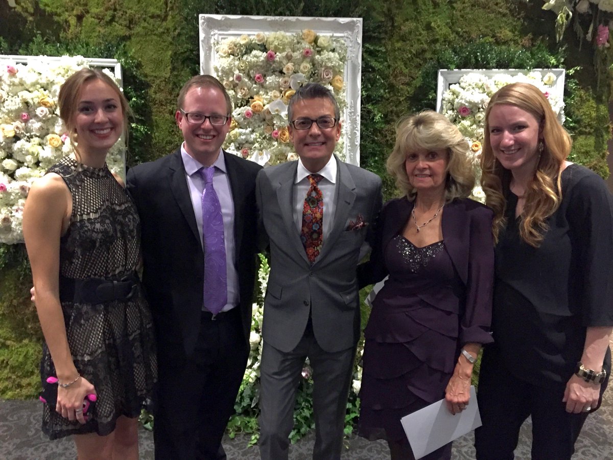 @EventFloral team with the wonderful @randyfenoli last night! What a pleasure! Loved creating this #floralwall
