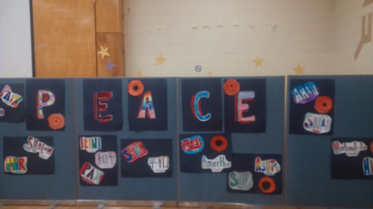 RitaGallippi's tweet photo. The hard work of our young Gateway students as we remember! @TDSBGatewayPS https://t.co/mzuXu4vZEg