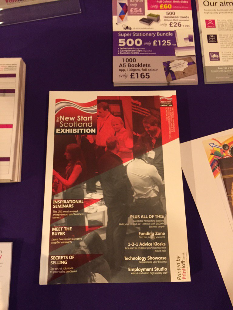 Show guides printed and ready for distributing tomorrow @NewStart_Scot @ScotBizEx #perfectbound