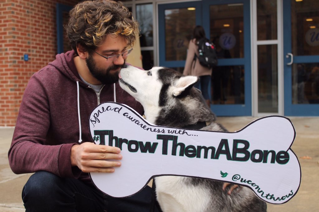 uconnthrow's tweet photo. Thank you to all who fight for our country. Hoping for a day when nobody has to fight. #ThrowThemABone #HuskyKisses https://t.co/0qmckuSd99