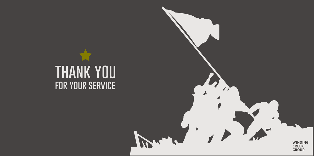 WCGroup's tweet photo. Happy #VeteransDay to those who have served and those who continue to fight for our veterans. https://t.co/tZ6CMjRH4a