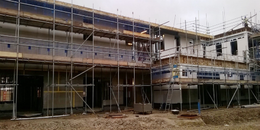 ArthurRankHouse's tweet photo. #NewBuildUpdate from @BarnesConstrctn Final layer being applied on roof.View from  front garden twrds IPU bedrooms https://t.co/5HjgHGh9Od