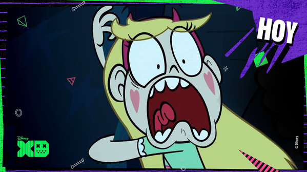 DisneyXdes's tweet photo. A las 19:10 no te pierdas un doble episodio de #StarContraLasFuerzasDelMal. ¡Parece que Star no se lo cree! https://t.co/qCvqKN0ptJ
