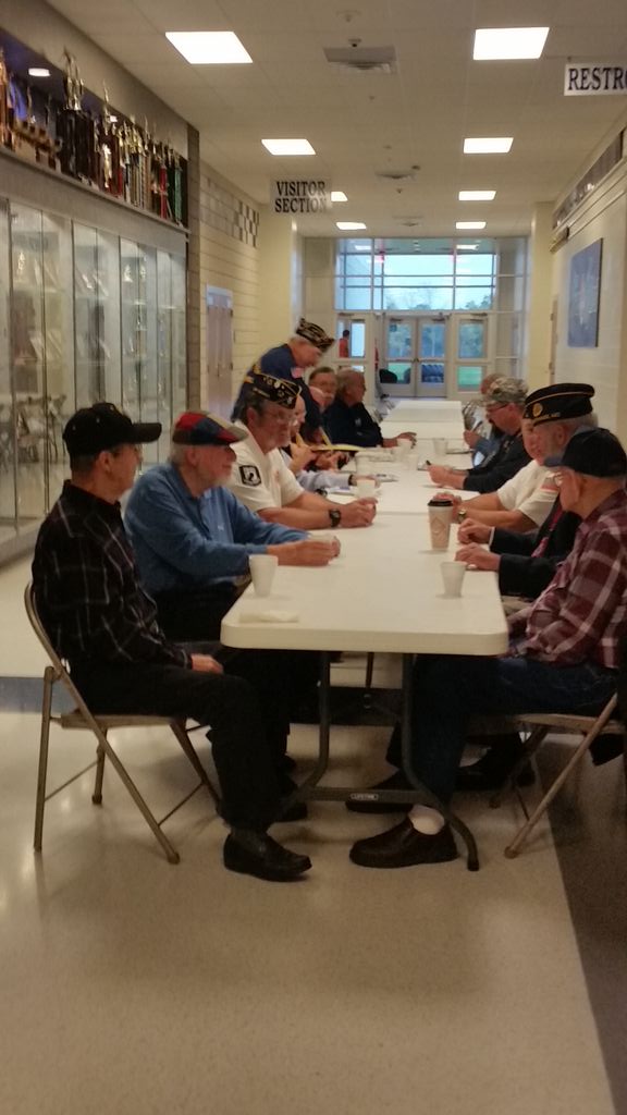 CarthageLTV's tweet photo. @CarthageStuco honoring veterans today. https://t.co/k1DbfjsMJX