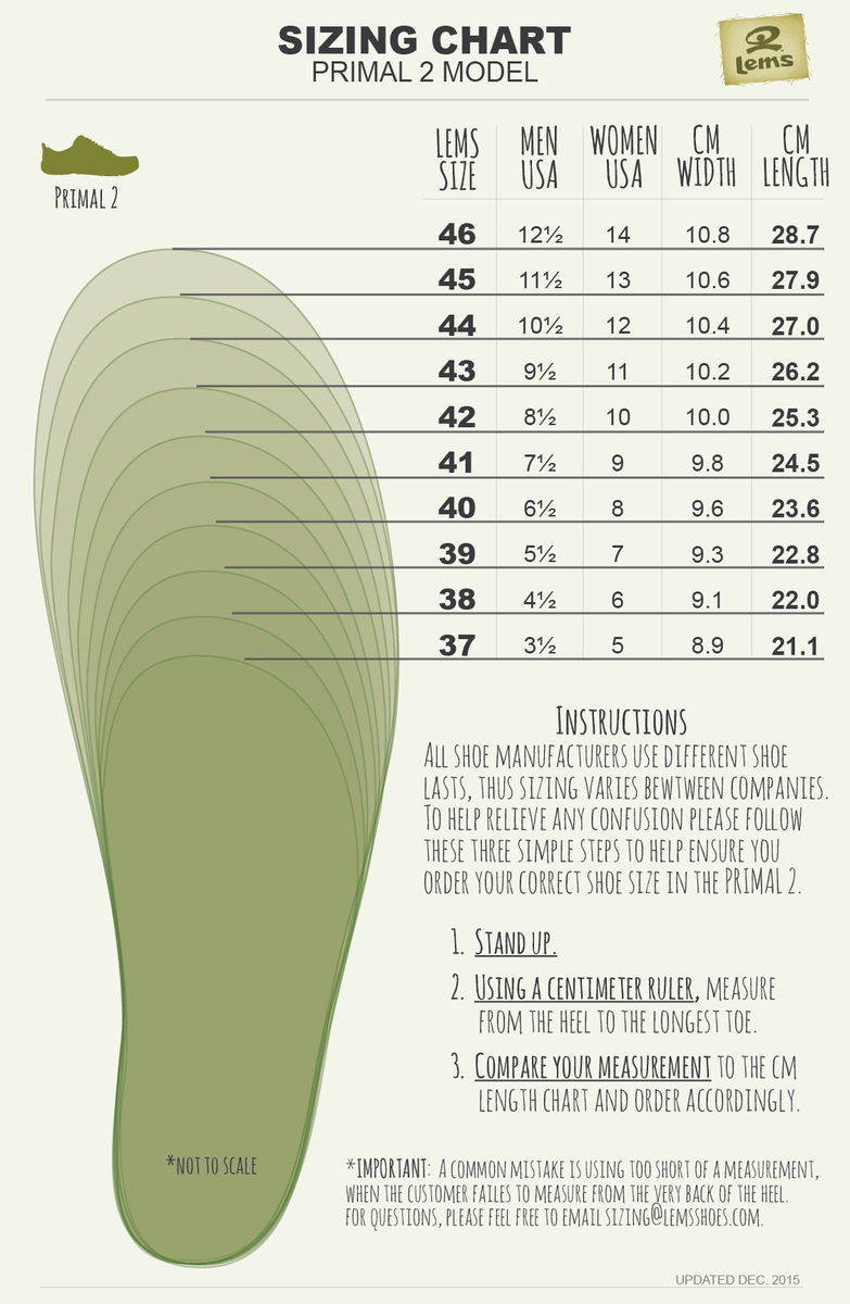 Check Shoe Size Chart