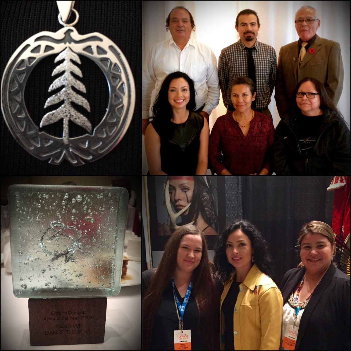 SanteeSmith's tweet photo. Nia:wen @OntarioPresents #ontariocontact2015 #artistoftheyear @snpolytechnic #CommunityScholar @KahawiDance #awards https://t.co/DpclvzIToa
