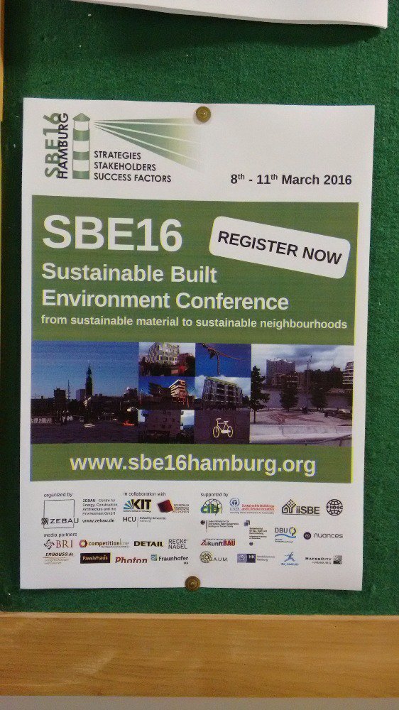 vangomes2009's tweet photo. Registre-se na SBE16 Hamburg e participe da discussão internacional em construção sustentável #sbe16 https://t.co/Nz3wDUoMkV