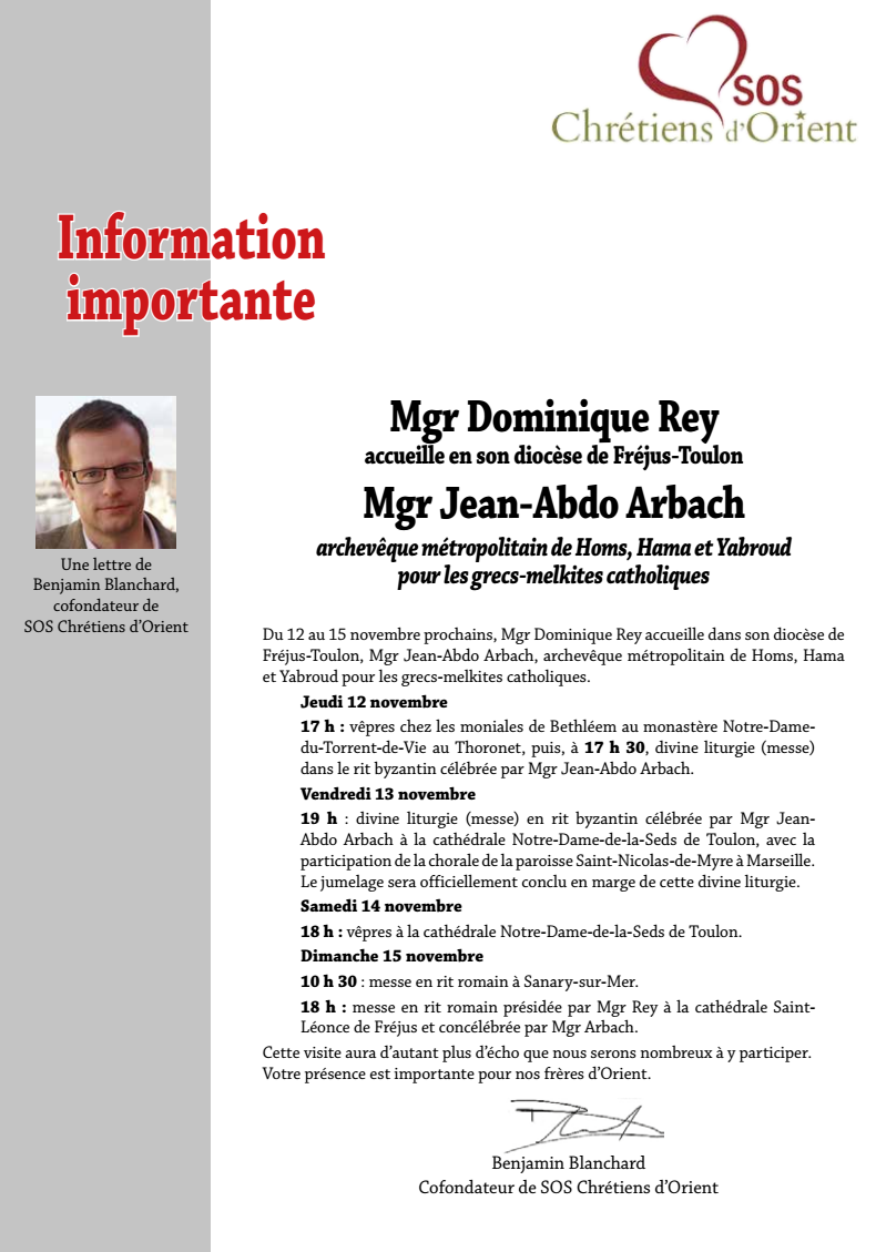 SOSCdOrient's tweet photo. #Toulon - Demain 10h30 Messe à Sanary-s/-Mer. 18h messe Mgrs #Rey et #Arbach
@DioceseToulon
https://t.co/U6GKB4NTJp https://t.co/jfLNsY1GGF