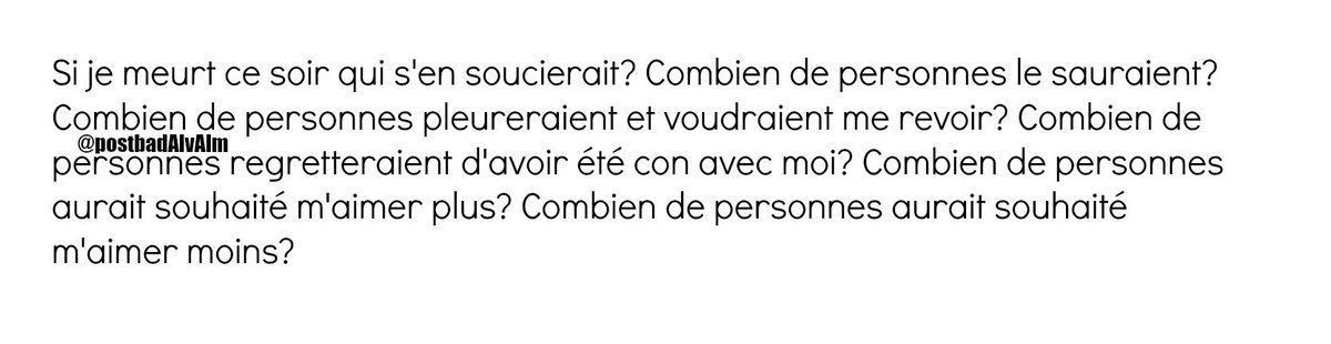 postbadAlvAlm's tweet photo. Combien? 💭💭 https://t.co/p5klGqi8o5