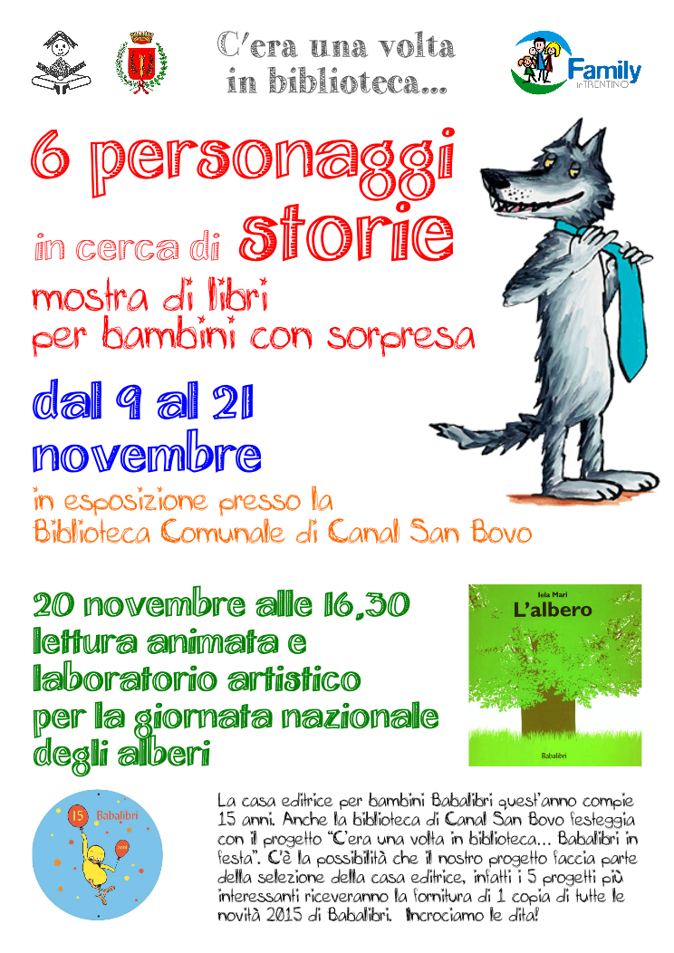 BibliotecaCSB's tweet photo. "C'era una volta in #biblioteca... babalibri in festa"
#baba15 @Babalibri #trentino #bambini #library https://t.co/VthaXmEd5f