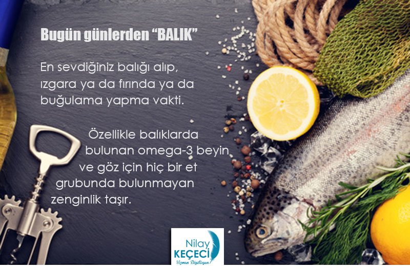 Bugün günlerden BALIK :) #diyet #diet #balık #omega3