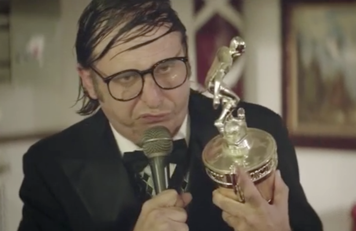 consequence's tweet photo. Watch an exclusive clip from the incredible film Entertainment starring Gregg Turkington: https://t.co/iIG2l1Reij https://t.co/UzSdhRV8tV