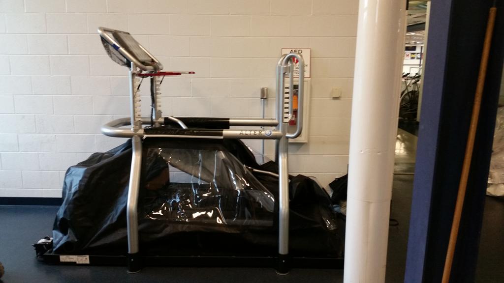 CoachGondak's tweet photo. Look at @PennStateTFXC 's new toy!  Very excited to have our Alter G Treadmill in place and ready to use!!! https://t.co/DTkR6q1B9h