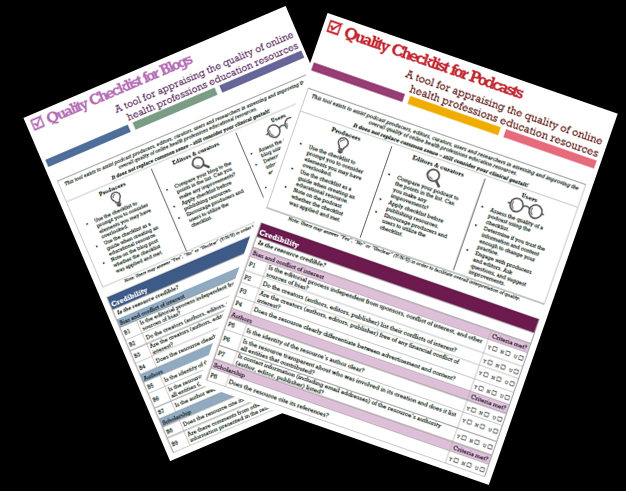 Quality Checklists on Blogs / Podcasters for educators, producers, and learners! buff.ly/1Mo0xS3 #TTCNYC15