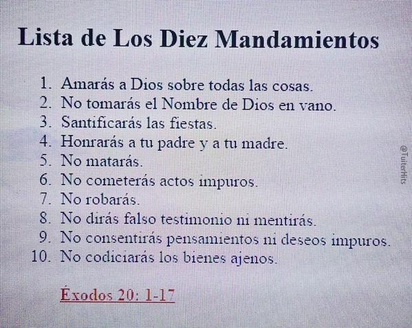 SuperSarcasmo_'s tweet photo. El único mandamiento que he cumplido es el 5...
DE MOMENTO. https://t.co/Pw7HiJPkSQ