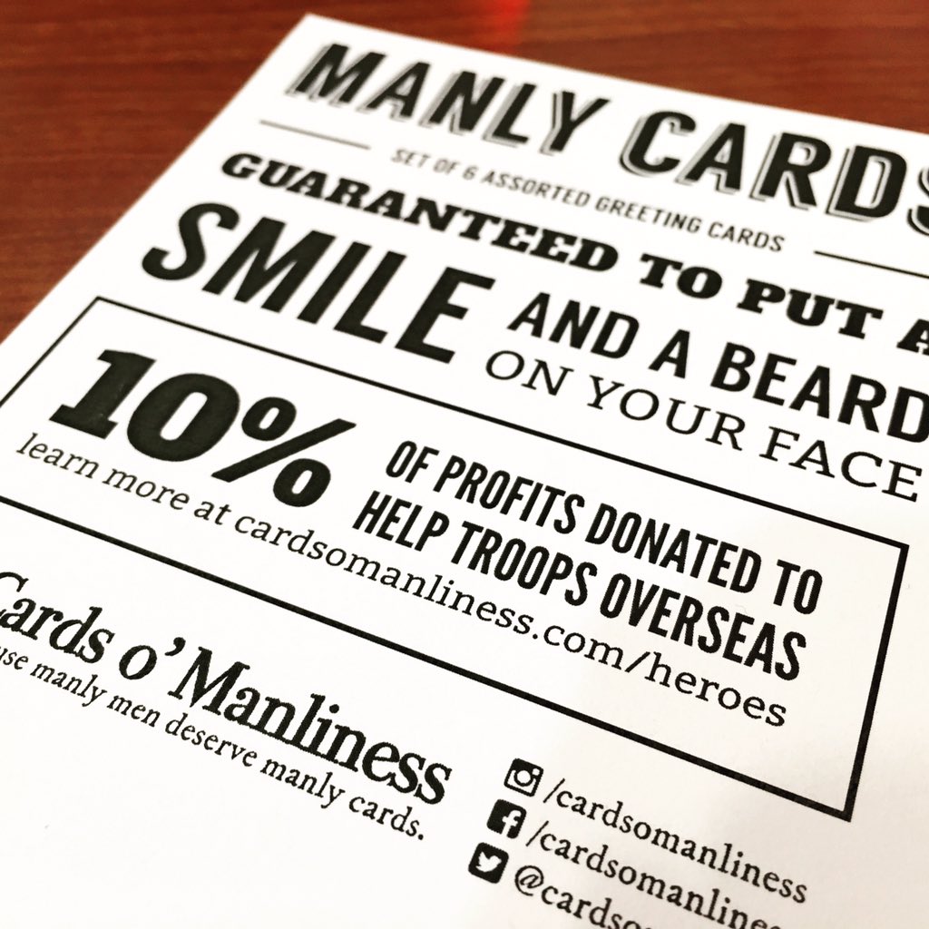 cardsomanliness's tweet photo. 🇺🇸Happy Veterans Day!🇺🇸 Learn how your purchase can help troops overseas! https://t.co/9aofCSXJVV #VeteransDay https://t.co/ie3PlV9x9t