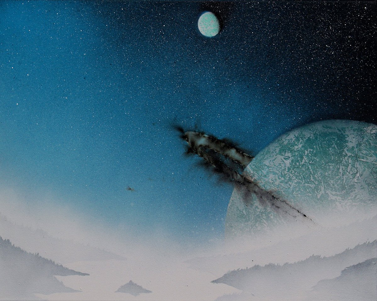 ExplosionismArt's tweet photo. new stuff in the works! 
made with Fireworks! @artfinder @ArtPeopleSF @MilkyWay_Earth @SPACEdotcom https://t.co/jy9H8bT4Tz