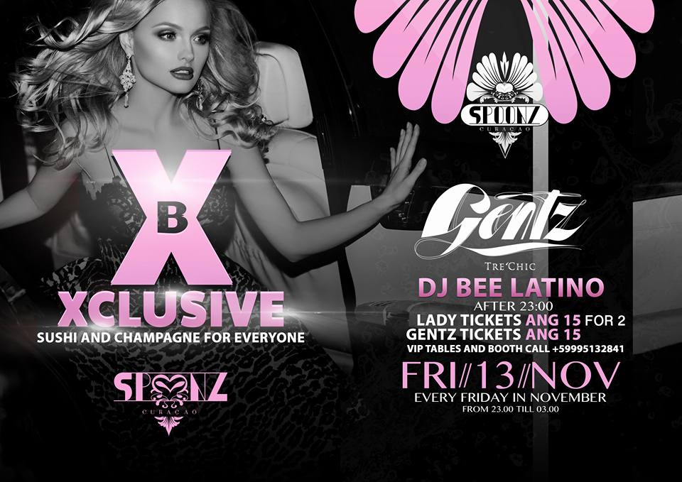 EVERY FRIDAY GENTZ BEE LATINO @ SPOONZ CURACAO