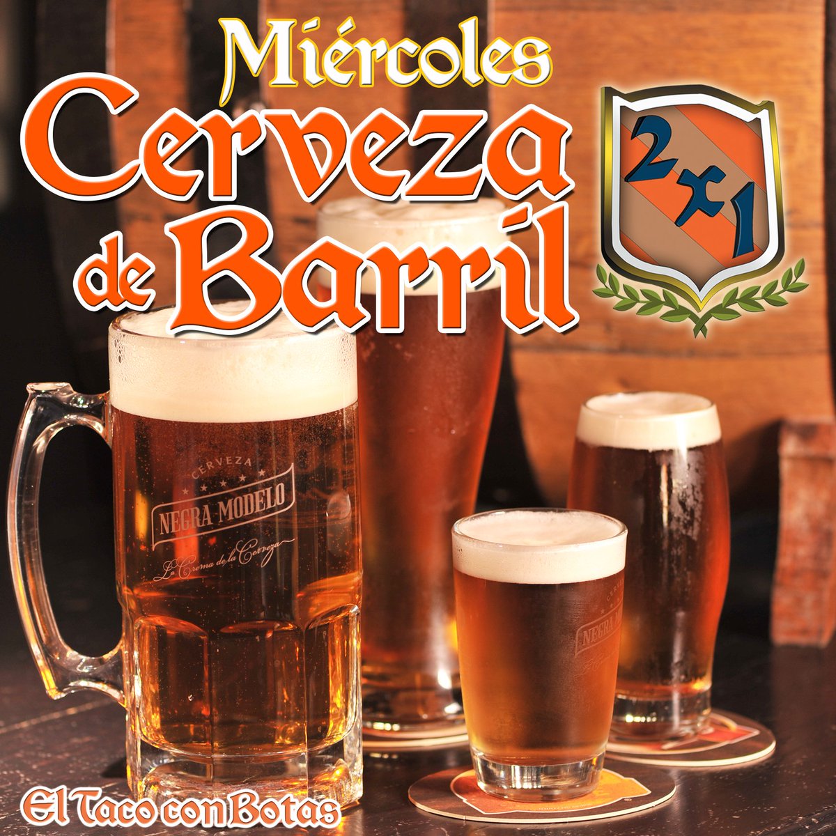 Eltacoconbotas's tweet photo. Y tu ¿Ya estas disfrutando con nosotros de nuestra promoción? #CervezadeBarril al 2x1!!! sólo en #eltacoconbotas https://t.co/WjQP2PVLDj